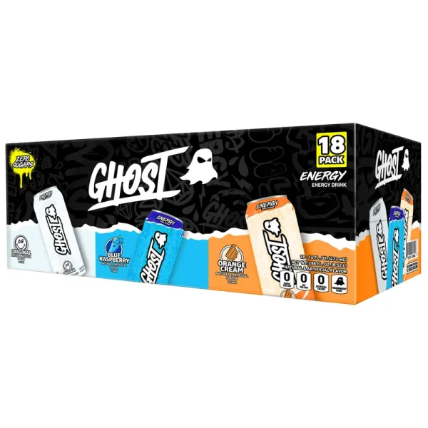 Ghost Energy Drink, Variety Pack, 16 Fl Oz, 18 - Count