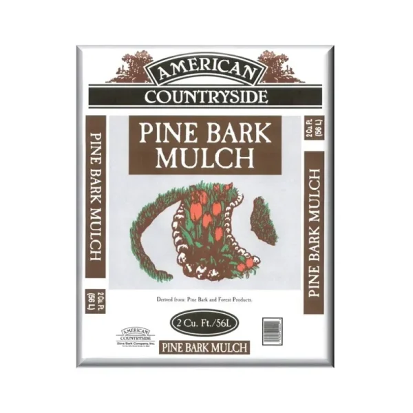 American Countryside Pine Bark Mulch, 2 Cu ft, Brown