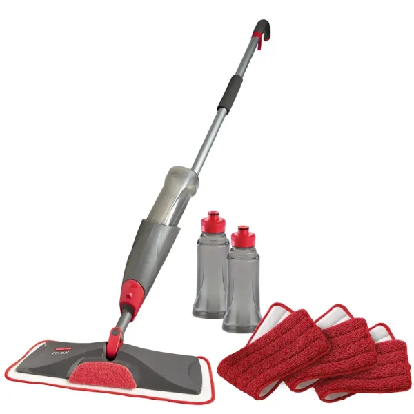 Rubbermaid Reveal Spray Microfiber Floor Mop Cleaning Kit for, Commercial Mop