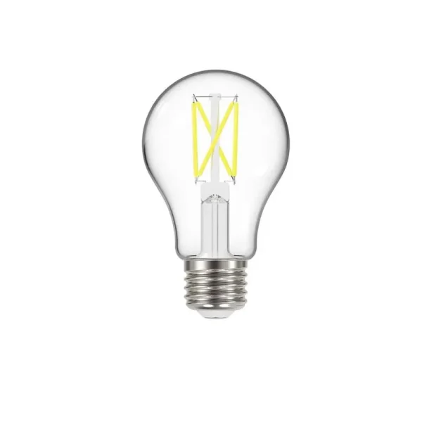Ecosmart 60-Watt Equivalent A19 Dimmable Clear Glass Filament LED Light Bulb Soft White (4-Pack)