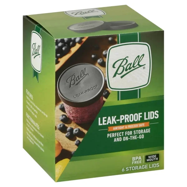 Ball Storage Lids, Leak-Proof, Wide Mouth