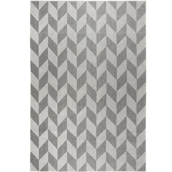Nicole Miller New York Patio Country Danica Indoor/Outdoor Area Rug - 3'11"x5'2" - Black/Gray