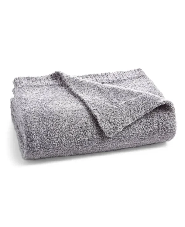 Hotel Collection Luxe Knit Throw, 50" x 70", Created for Macy's - Grey
