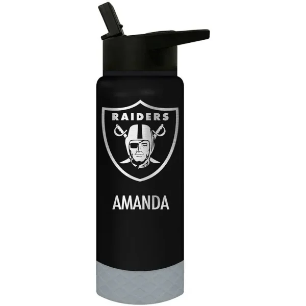 Las Vegas Raiders 24oz. Personalized Jr. Thirst Water Bottle