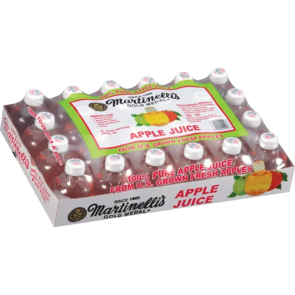 Martinelli'S, Gold Medal 100% Pure Apple Juice, 10 Fl Oz, 24 - Count
