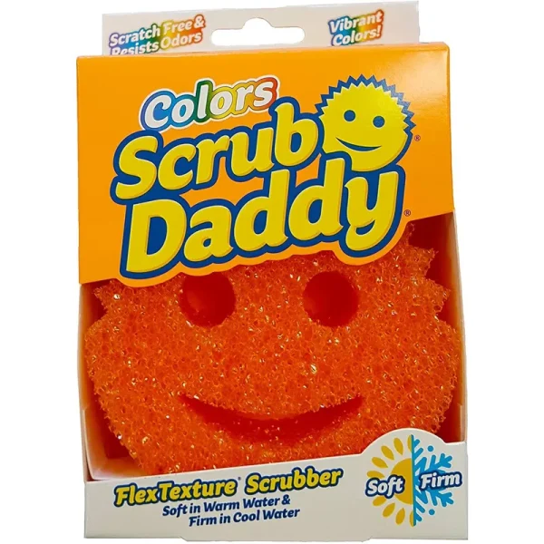 Colors Scratch Free FlexTexture Scrubbing Sponge, Orange