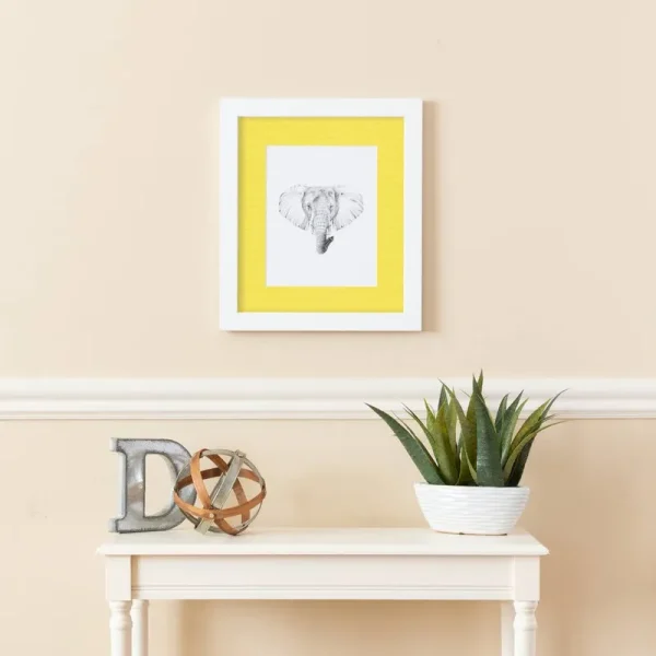ArtToFrames 18" x 24" inch Satin White Frame Picture Frame with 2 inch Single Mat Available in Over 60 Colors, for 18" x 24" inch Photos with The Mat