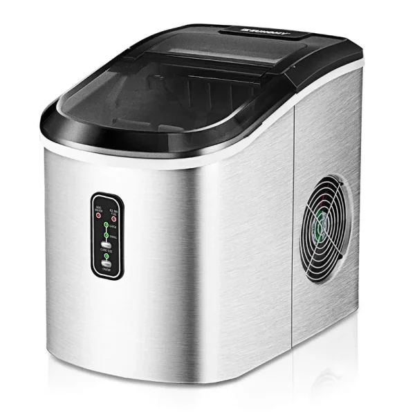 Euhomy Ice Maker Machine Countertop, 26 lbs in 24 Hours, 9 Cubes Ready