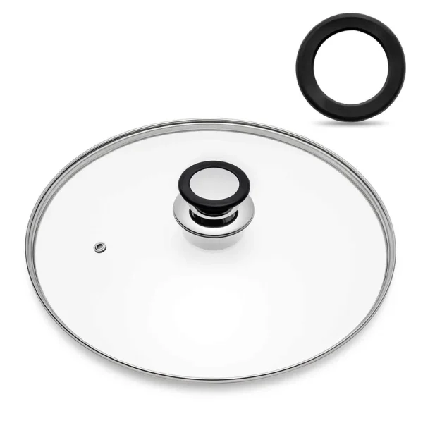 Tempered Glass Lid with Heat Resistant Handle,8"/20cm, Clear