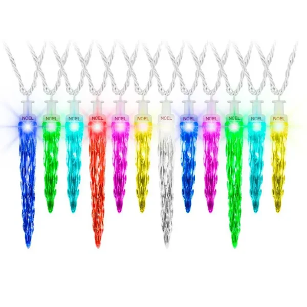 Lightshow 118595 ColorMotion 24-Light Multi-Color Deluxe Christmas Icicle LED String Light