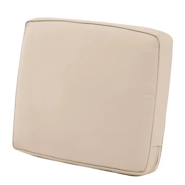 Classic Accessories Montlake FadeSafe 25" x 22" x 4" Patio Lounge Back Cushion - Antique Beige