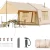 6 Person Tent Canopy - 10.5ft X 8.2ft X 6.9ft