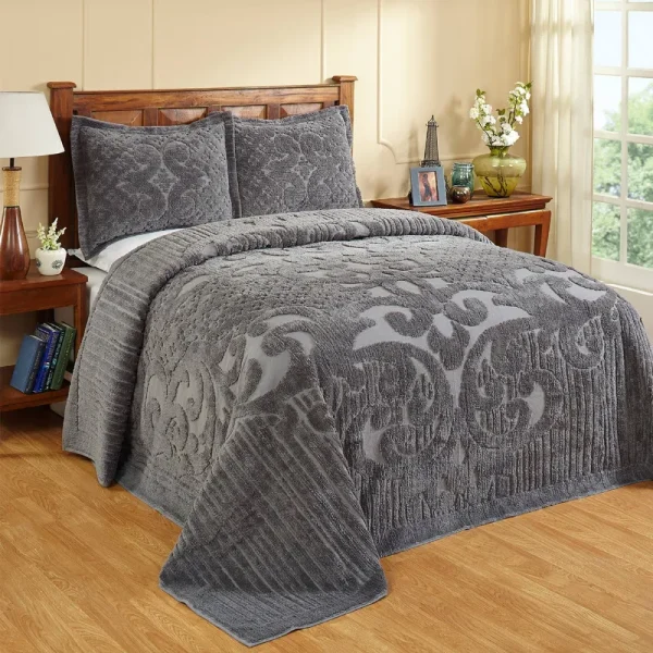 Better Trends Ashton Collection Full & Double Bedspread Gray