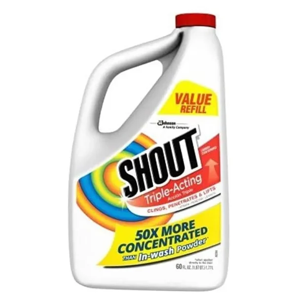Shout Triple-Acting Liquid Refill, 60 Ounces (2)