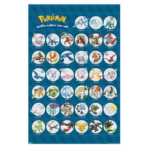 Trends International Pokemon Legendary Wall Poster 22.375" x 34"