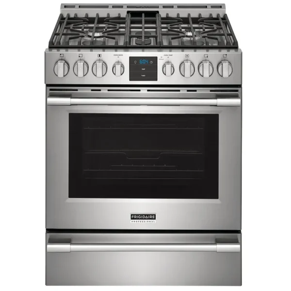 Frigidaire Professional 30" Front Control Gas Range with Air Fry Stainless Steel