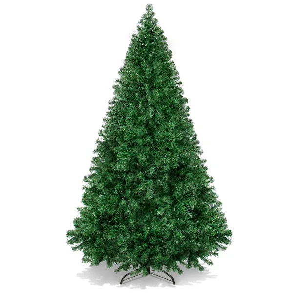Best Choice Products 6ft Premium Hinged Artificial Christmas Pine Tree w/ 1,000 Tips, Metal Base