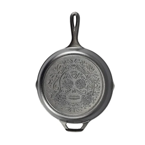 Lodge 10.25" Cast Iron Sugar Skull Skillet L8SKULL