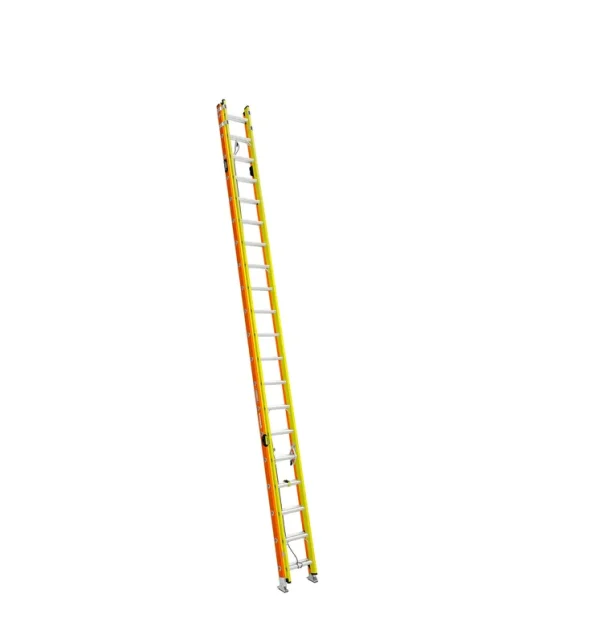Werner GlideSafe Extension Ladder Fiberglass Tri Rung Type iA 40'
