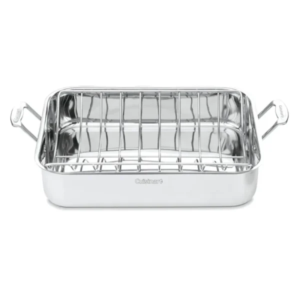 Cuisinart Chef's Classic Stainless Steel Roasting Pan with Rack, Silver