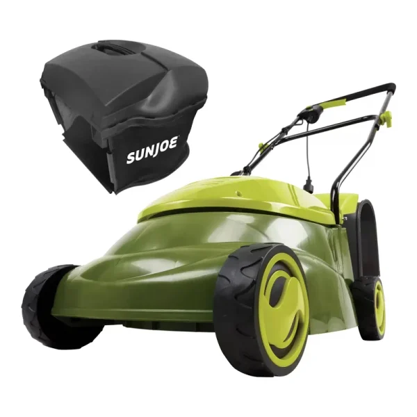 Sun Joe MJ401E-PRO 14 inch 13 Amp Electric Lawn Mower with Side Discharge Chute, 14", Green