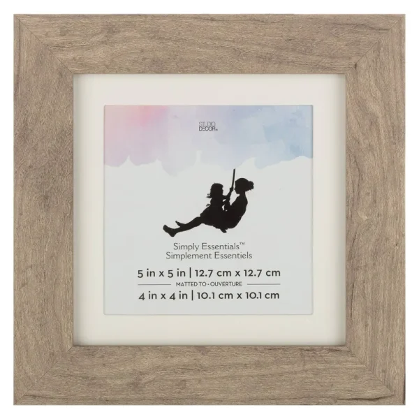 Studio Decor Simply Essentials Griege Frame with Mat - 4 in
