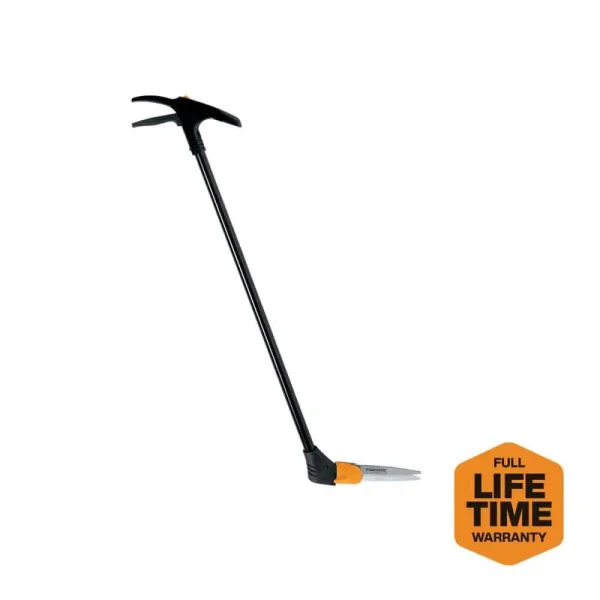Fiskars Long-Handle Swivel Grass Shears (36") - 36" Length - Black, Orange, Silver - Steel, Aluminum