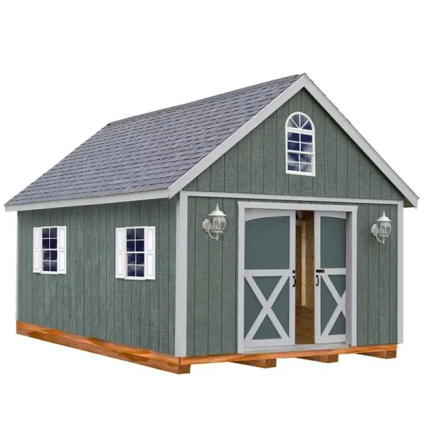 Best Barns Brentwood 12-ft x 16-ft Wood Storage Shed (Floor Included) | BELMONT1216DF