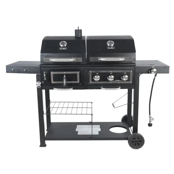 RevoAce Dual Fuel Combination Grill Charcoal/Gas - Black