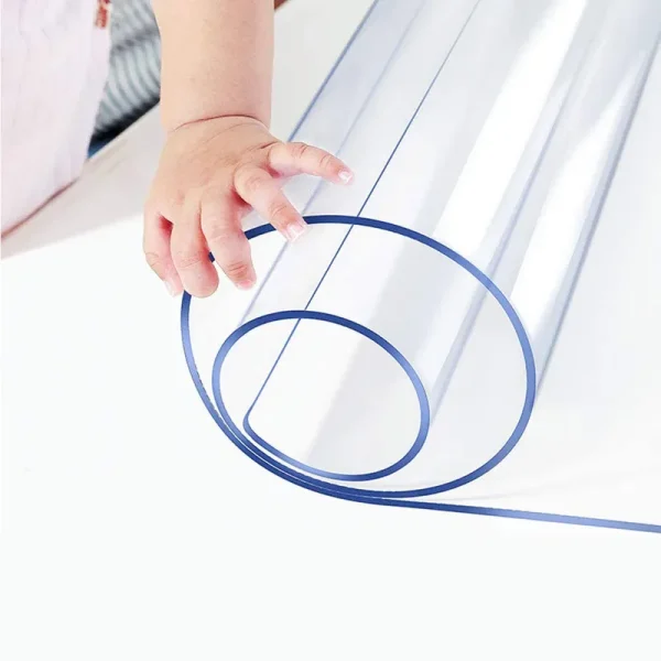 Wadrac 12x36�� Rectangle Shape Clear Color 1.5mm Thick Foldable Plastic Table Protector