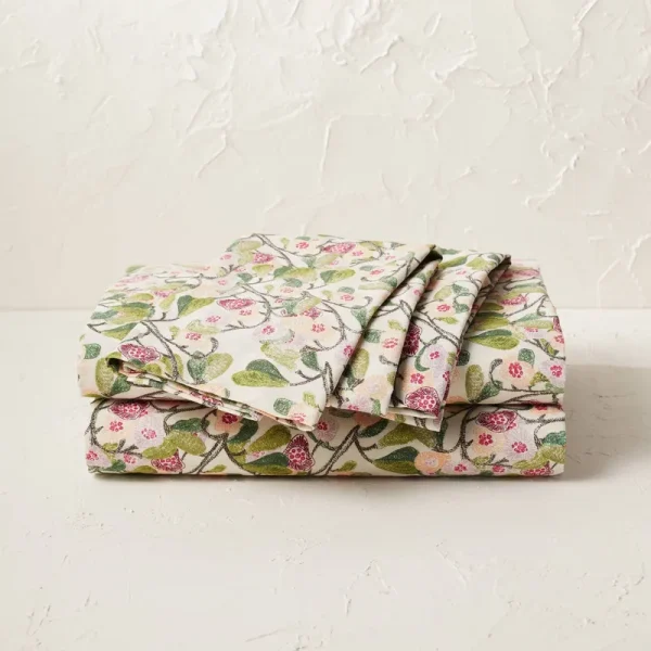 Open Box Full Printed Cotton Sheet Set Autumn Blossom - Opalhouse