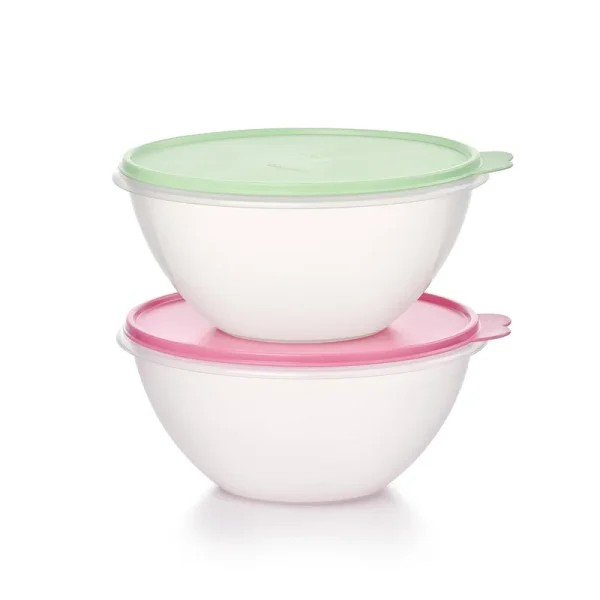 Tupperware Wonderlier 2 Pack 10.5 Cup Container Set - Vintage