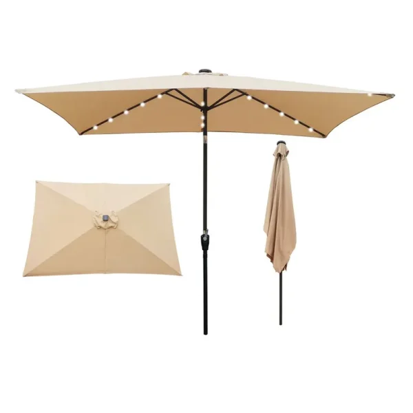 10' x 6'6" Rectangular Market Umbrella Arlmont & Co.