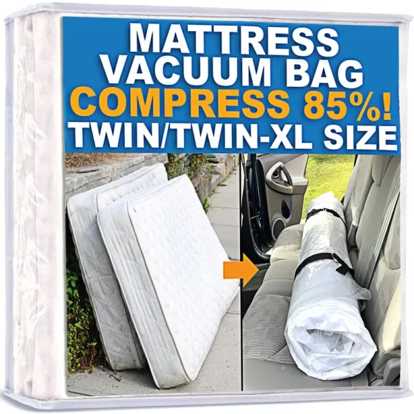Mattress Vacuum Bag, Sealable Bag for Memory Foam or Inner Spring Mattresses,