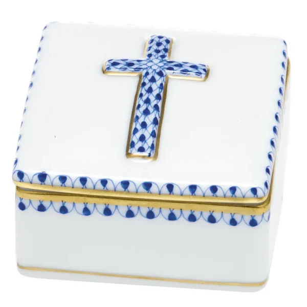 Herend Prayer Box Sapphire