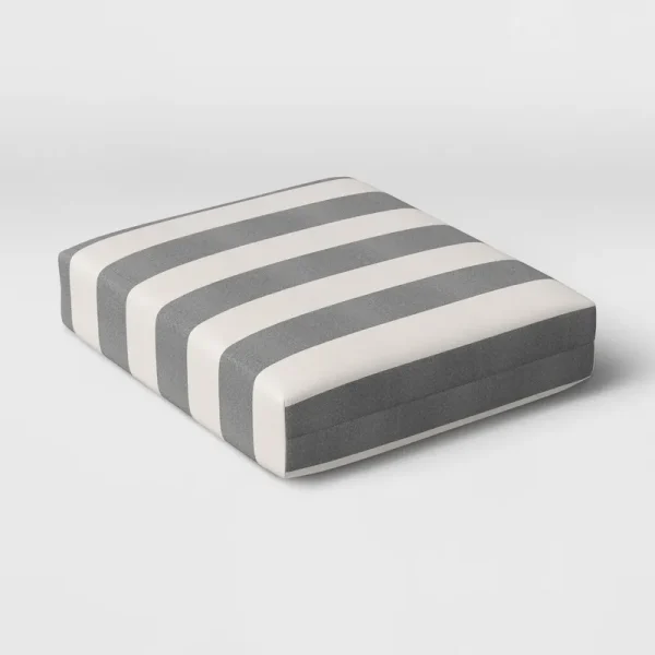 Cabana Stripe Outdoor Seat Cushion DuraSeason Fabric - Threshold