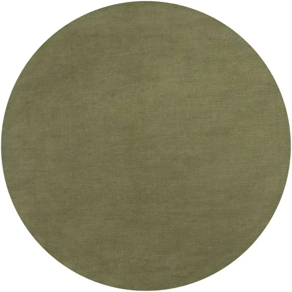 Crowe Hand Loomed Wool Sage Area Rug AllModern Rug Size: Round 8'