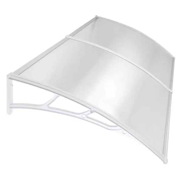 Yescom 80"x40" Door Window Outdoor Awning Patio Cover UV Rain Protection 2 Whole Polycarbonate Hollow Sheets