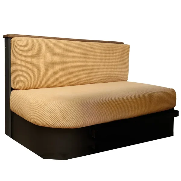 Hudson Comfort RV Dinette Cushion Covers - Microfiber Stretchable Fabric Designed to Fit Wide Variety of SEATS - Camper Cushion Slipcovers - Includes