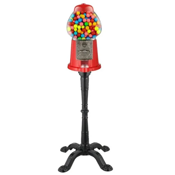 Great Northern Popcorn 6260 15" Vintage Candy Gumball Machine & Bank with Stand | GR567535
