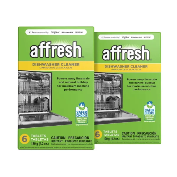 Affresh Dishwasher Cleaner, 12 Tablets (2 Packs, 6 Tablets Each) | Formulated to Clean Inside All Machine Models