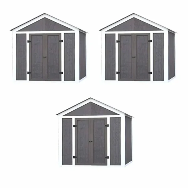 EZ Shed 3 Size Bracket Framer 7' x 8' DIY Framing Kit, Peak Style (3 Pack)
