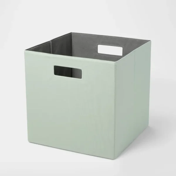 Brightroom 13" x 13" Fabric Bin Light Green