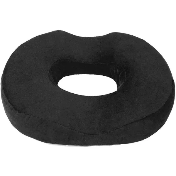 Lexia Donut Pillow Seat Cushion Orthopedic Design| Black
