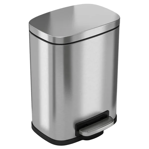Halo 5 L / 1.32 Gal Premium Stainless Steel Step Trash Can
