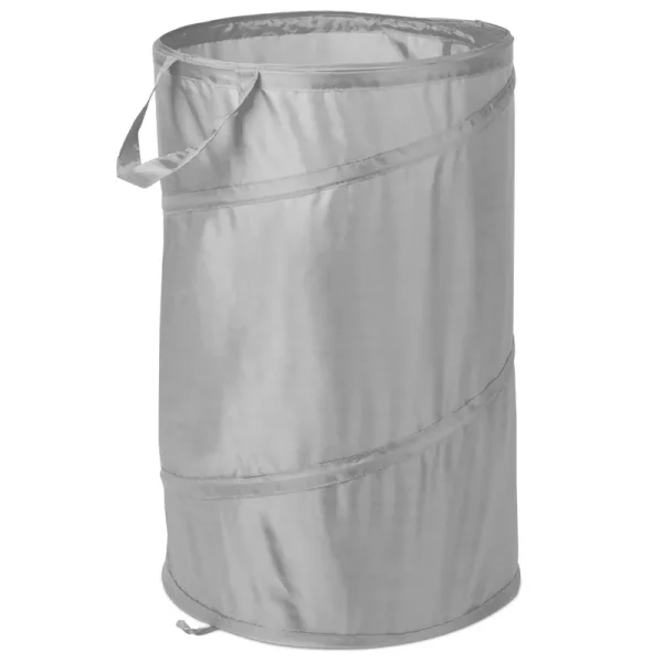 Mainstays Pop Up Spiral Hamper - Holds Up to 2 Loads- Silver