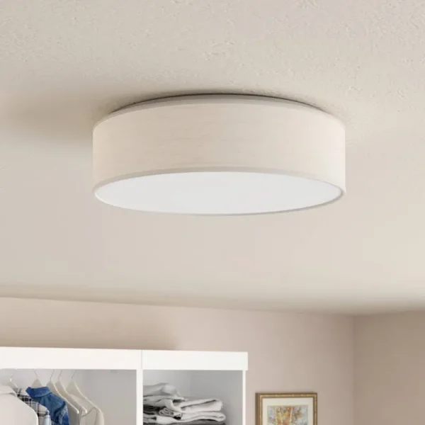 Geren 1-Light 15" LED Flush Mount Lark Manor Fixture Finish: White
