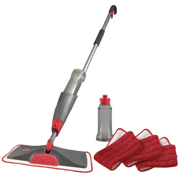 Reveal Floor Spray Mop 14 in. Flat Mop Microfiber Mop Head