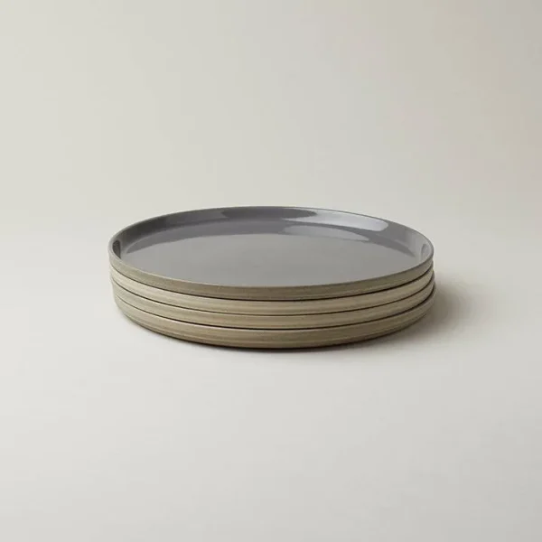 Our Place Set of 4 Dinner Plates in Charcoal