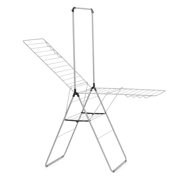 Brabantia Hangon Foldable Clothes Drying Rack with Garment Rail (82 Feet) Brabantia Finish: Metallic Gray